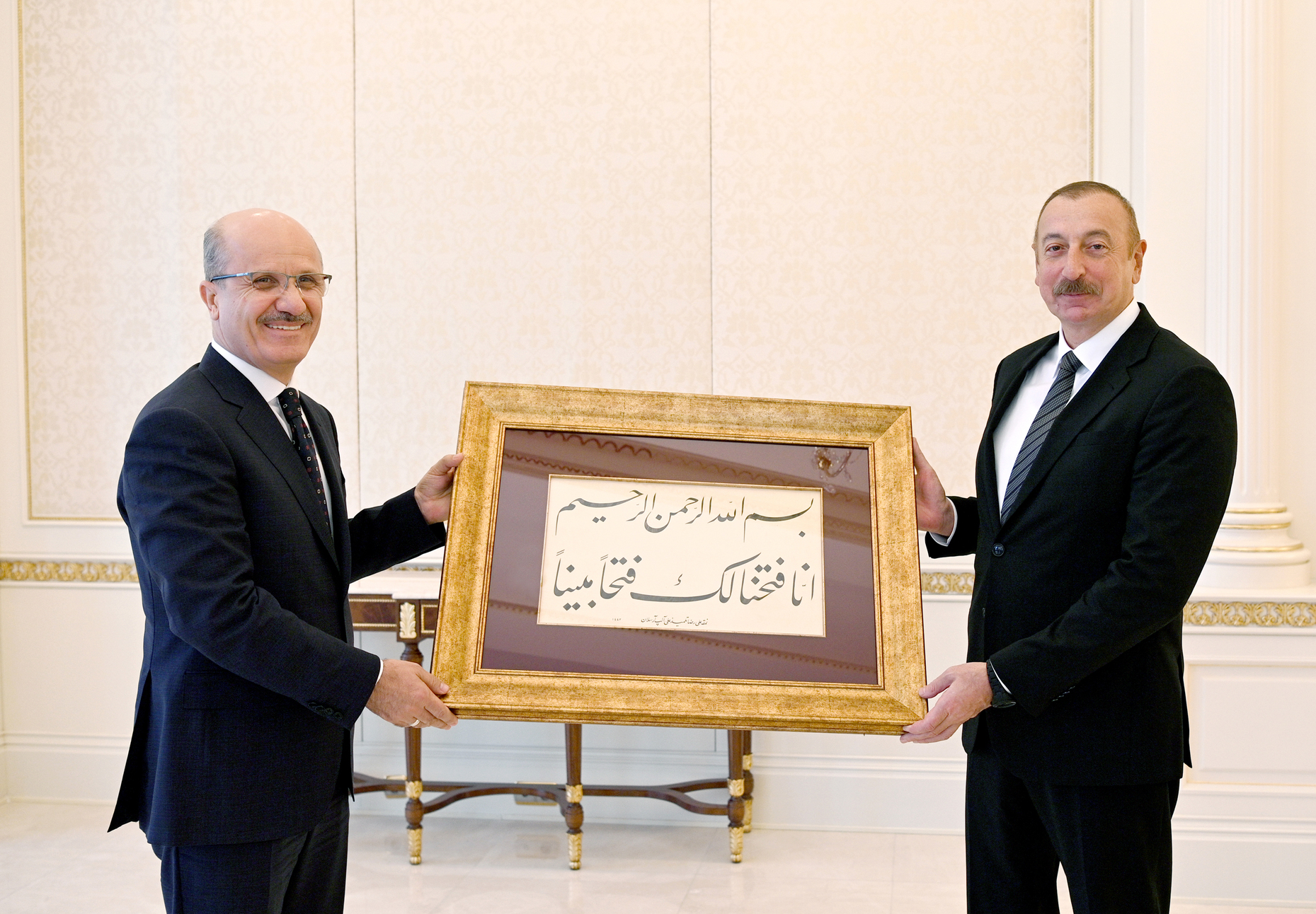 دیدار الهام علی‌اف با رئیس سازمان آموزش عالی ترکیه