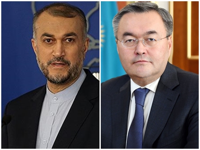 گفتگوی تلفنی وزرای امور خارجه ایران و قزاقستان
