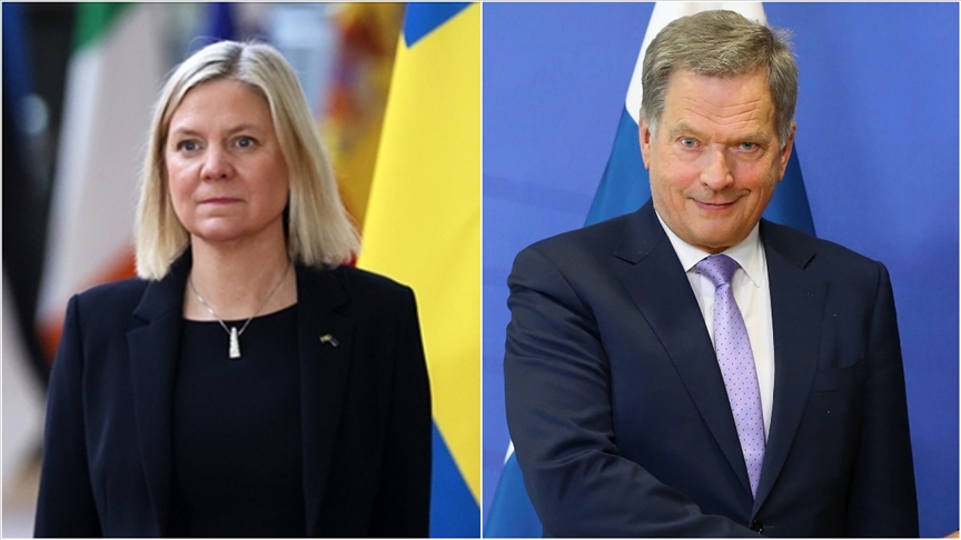 拜登与芬兰总统和瑞典首相在白宫举行会晤