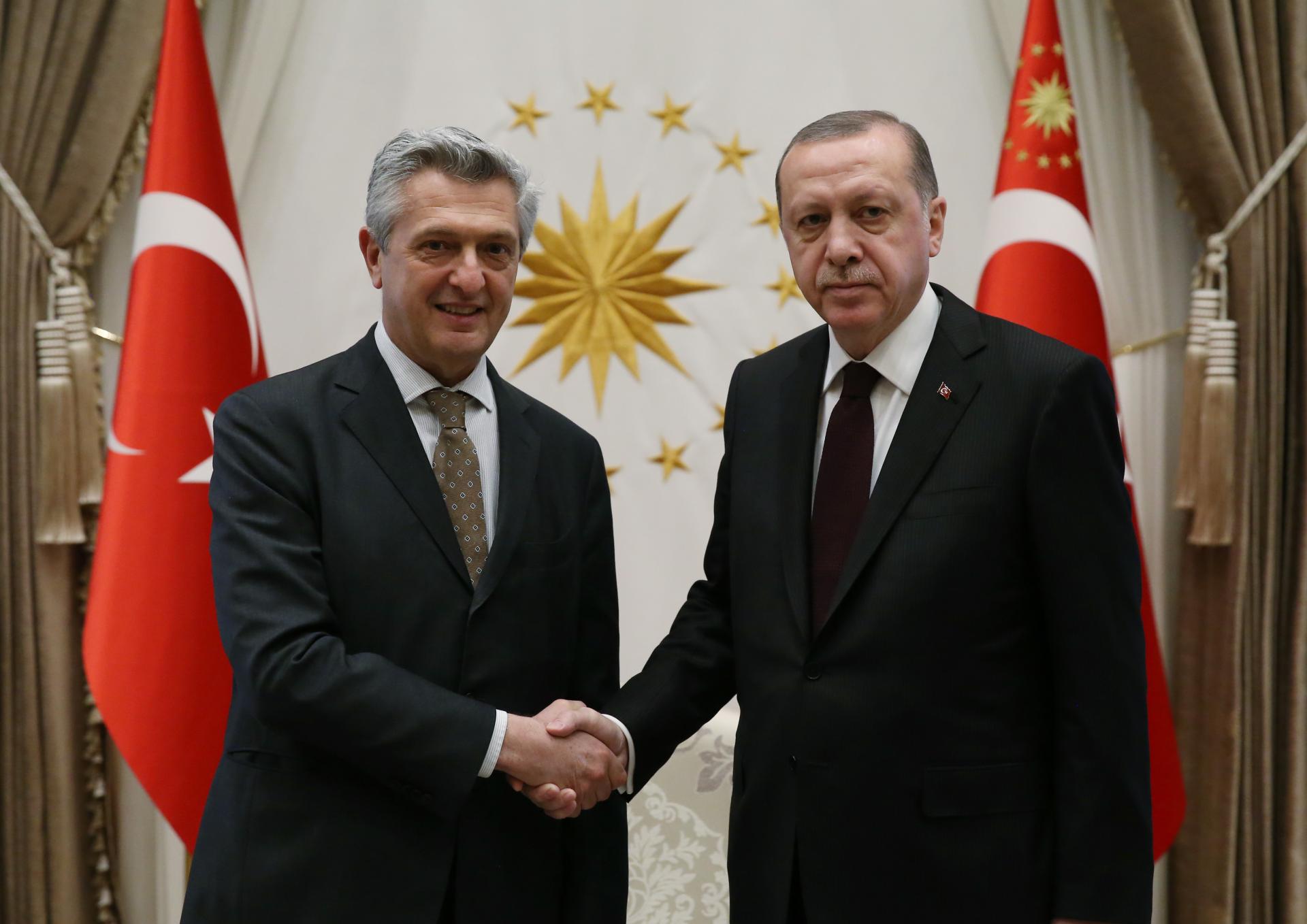 Erdogan do të presë në takim Komisarin e Lartë të OKB-së për Refugjatët, Filippo Grandi