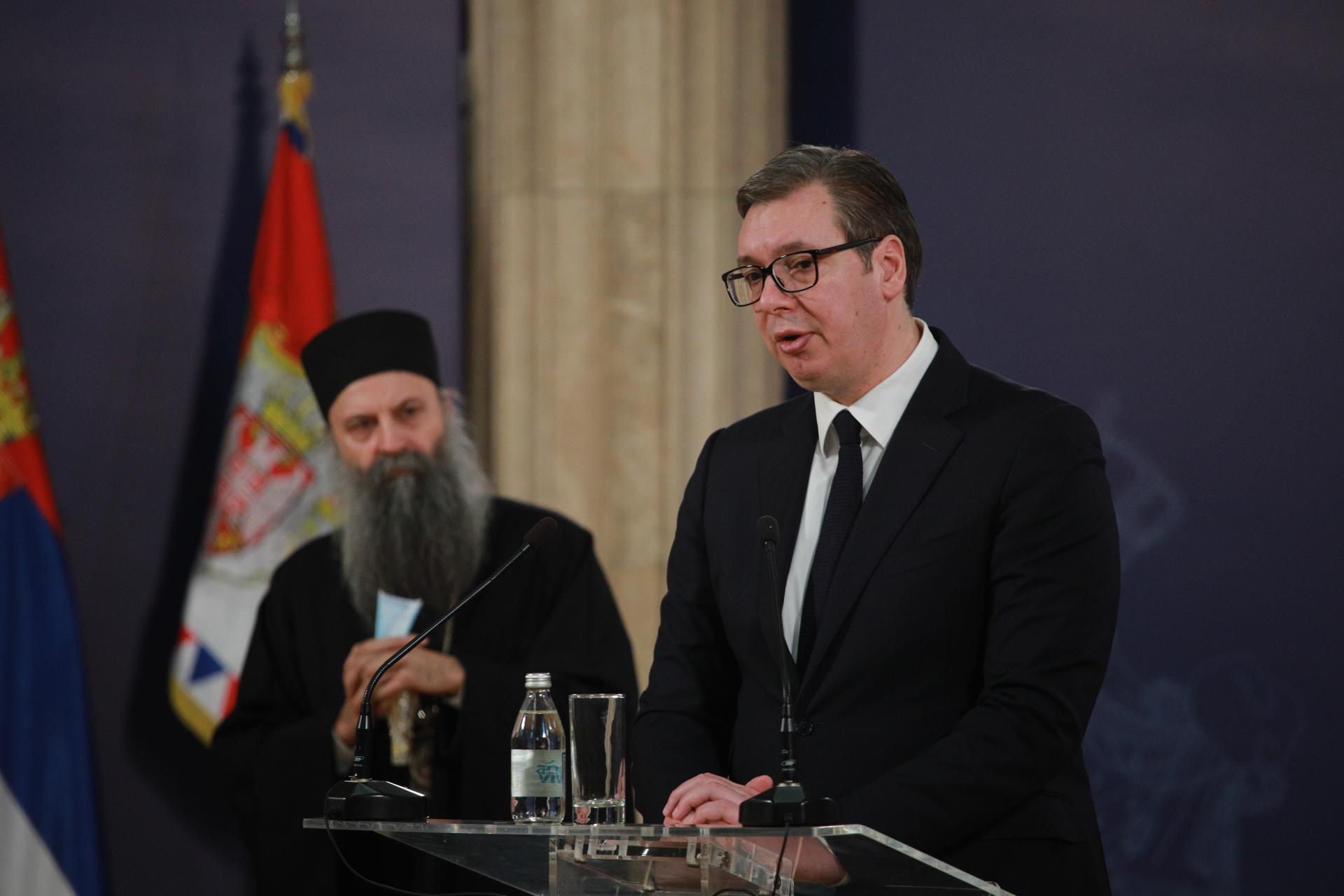 Susret Vučića i patrijarha Porfirija: Poteškoće uvek rešavati dijalogom