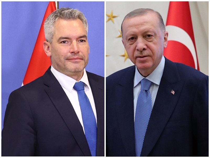 Erdogan y Nehammer abordan las relaciones turco-austriacas y la guerra Rusia-Ucrania