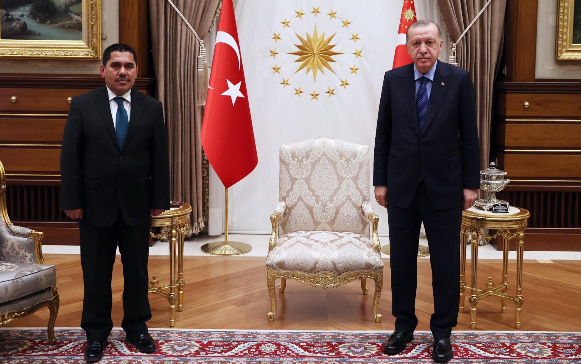 Претседателот Ердоган го прими авганистанскиот министер за транспорт Кудретулах Зеки