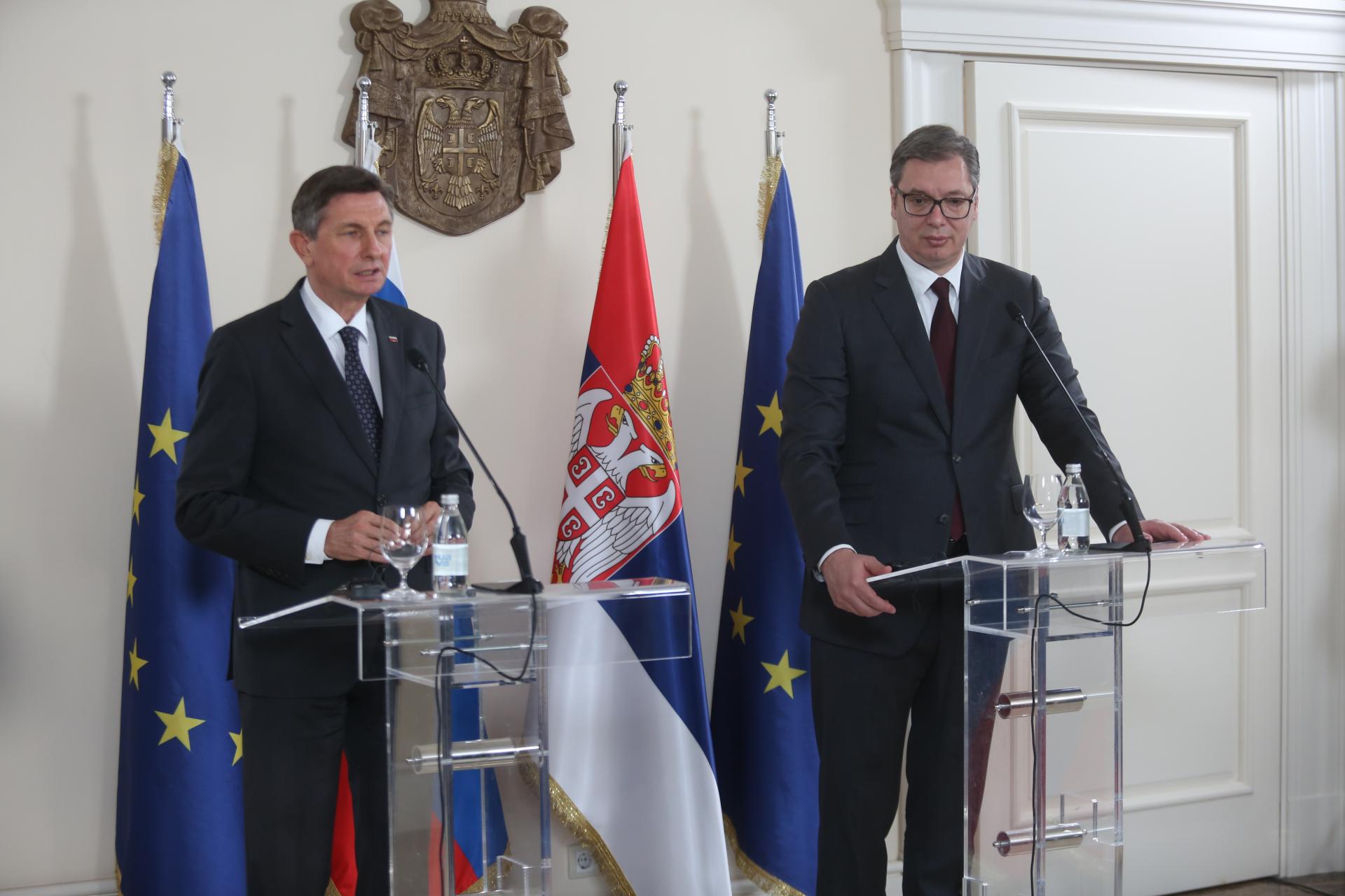Pahor u Beogradu: Izjave o promeni granica ugrožavaju mir