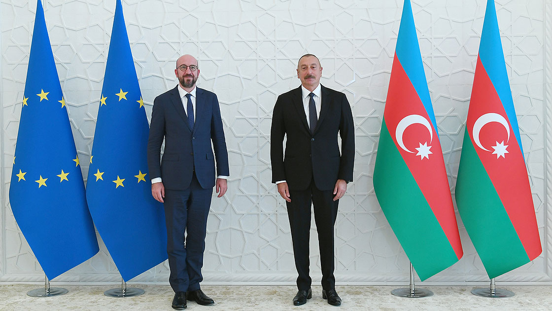Илхам Алиев  Европа Биримдиги Кеңешинин төрагасы менен жолугушту