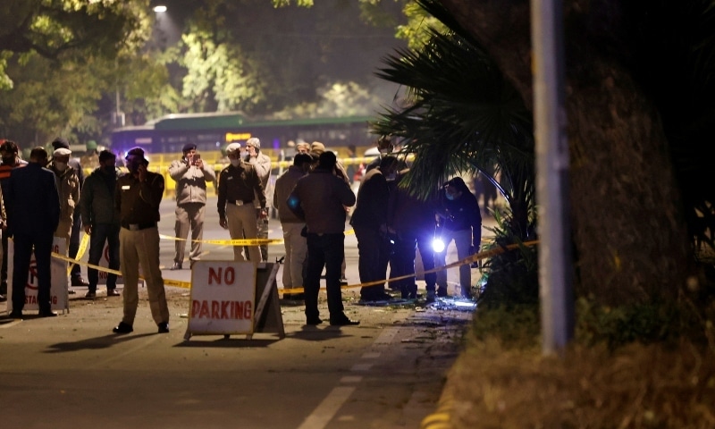 نئی دہلی:اسرائیلی سفارت خانے کے قریب دھماکہ