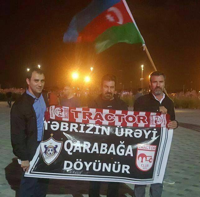 Təbriz “Qarabağ bizimdir” deyib ayağa qalxdı, Azərbaycan bayrağını qaldırdı