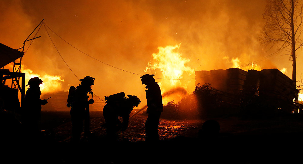 Más de 750 hectáreas se transformaron en cenizas en el incendio forestal en Chile