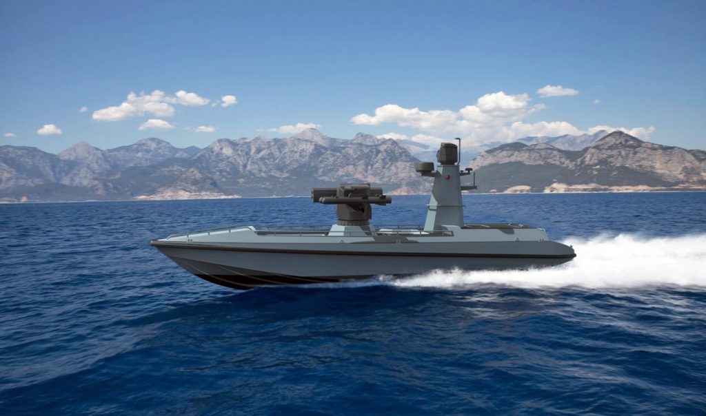 شرکت شناور مسلح بدون سرنشین (سیدا) در رزمایش دریایی