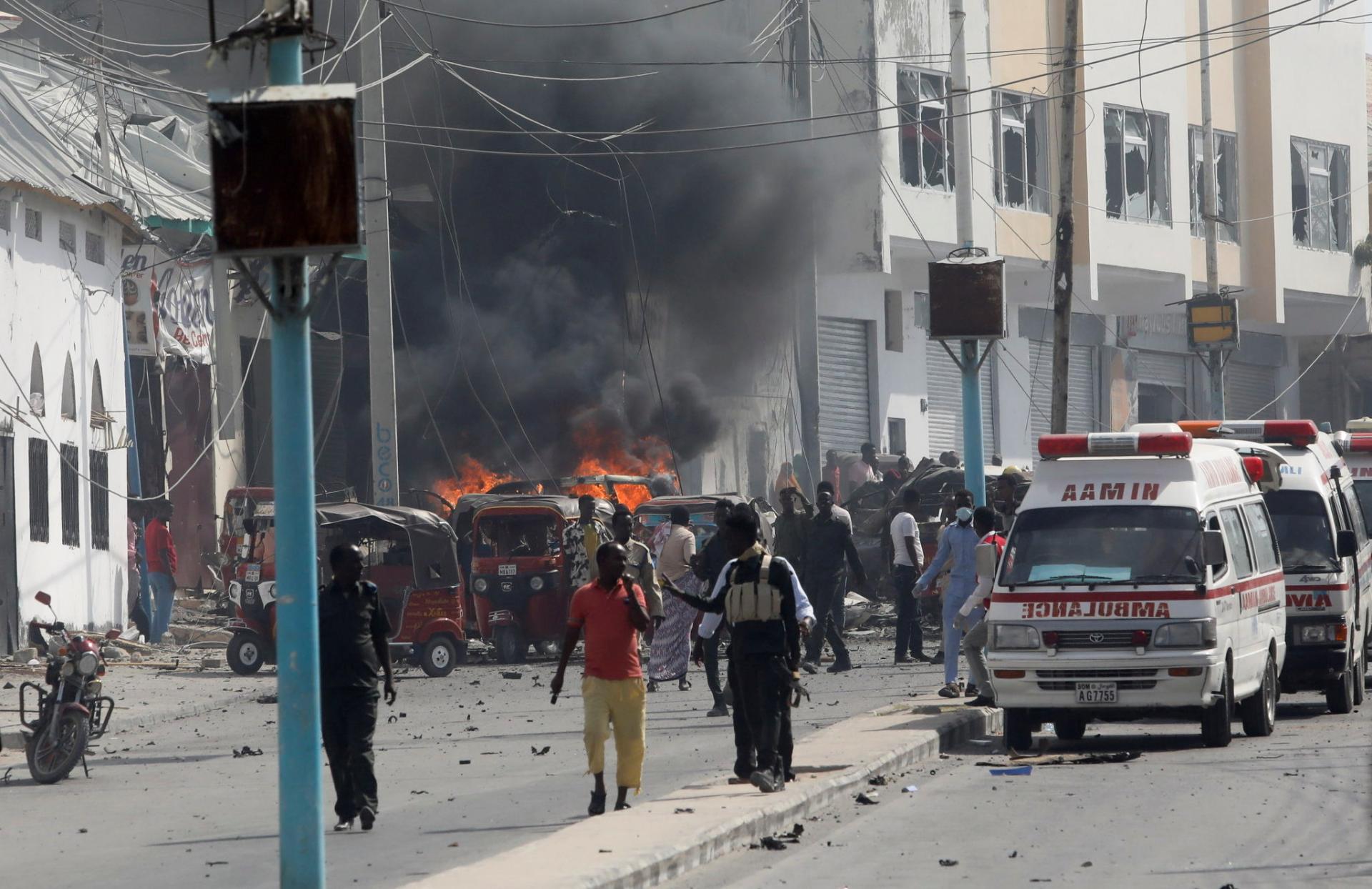 索马里首都摩加迪沙发生爆炸