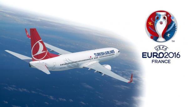 "Turkish Airlines" do të transmetojë direkt në avionë ndeshjet e "Euro 2016"