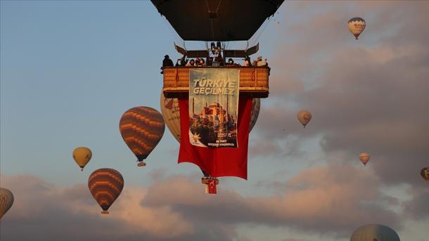 Балони полетяха в Кападокия по повод 15 юли... | TRT  Български