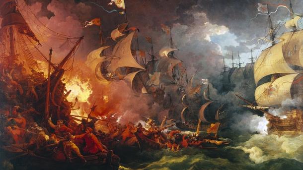 Hoy en 1588 la Armada Invencible fue derrotada por Inglaterra en