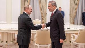 Putyin orosz államfő fogadta Fidan külügyminisztert