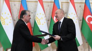 امضا بیانیه مشارکت راهبردی بین آذربایجان و تاجیکستان