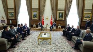 Prezident Erdogan, Gazagystanyň Premýer-ministrini Kabul Etdi