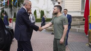 Erdogan a susținut o conferință de presă la Lviv