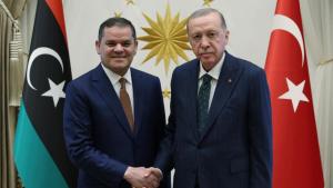 Il presidente Erdogan ha ricevuto ieri Abdul Hamid Dbeibeh ad Ankara