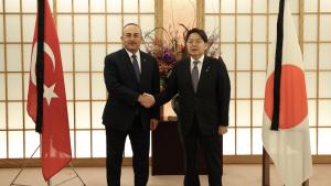 دیدارو مذاکره ای  وزیرامور خارجه تورکیه با جاپان در مورد صنایع دفاعی و امنیت