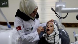 افتتاح مرکز بهداشتی و پزشکی برای آوارگان سوری در ادلب