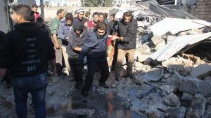 叙利亚伊德里伯和阿勒颇居民区遭袭：68死 78伤
