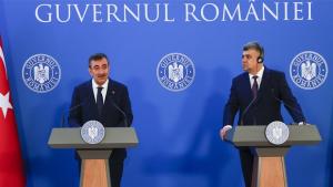 Conferință de presă: Vicepreședintele Cevdet Yılmaz și prim-ministrul Marcel Ciolacu la București