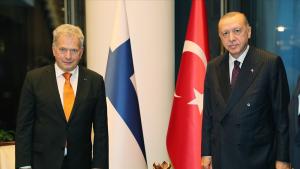 Претседателот Ердоган и финскиот претседател Ниинисто разговараа за членство на Финска во НАТО