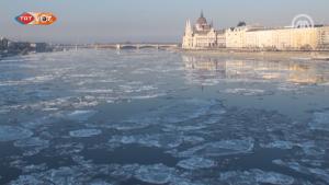 رودخانه دانوب یخ زد