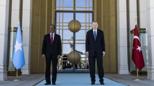 صومالی صدر حسن شیخ محمود کا انقرہ میں ترک صدر کی جانب سے سرکاری استقبال
