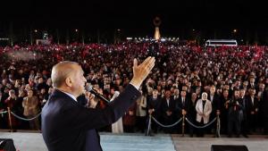 أردوُغان: "سایلاودا دینگه بیز دأل، تۆرکیه، حالقیمیز و دموکراسی اۆستۆنلیک قازاندی"