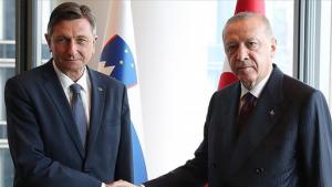 Erdogan e il presidente sloveno tengono una conferenza stampa congiunta