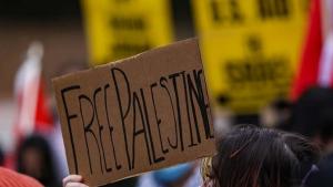 美国首都华盛顿发生反以色列示威活动