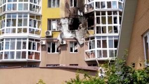 O dronă a lovit un bloc de locuinţe din Rusia
