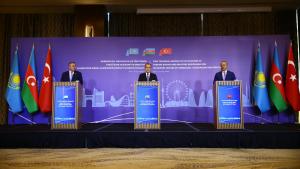 نشست وزیران امور خارجه و حمل و نقل ترکیه، آذربایجان و قزاقستان