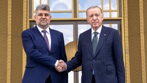 کنفرانس مطبوعاتی رئیس‌جمهور ترکیه و نخست وزیر رومانی