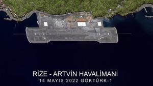 МНО ги сподели сликите на новоотворениот аеродром Ризе-Артвин сликани од страна на „Ѓоктурк-1“