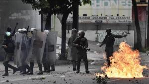 La violencia ha vuelto un día más a las calles de Venezuela