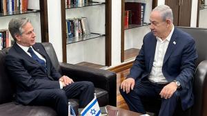 بلینکن نتانیاهو و عباس ایله گؤروشوب
