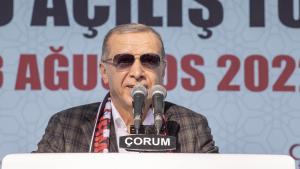 Prezident Erdogan Çorumda terrora garşy göreşde tutanýerlilik ýüzlenmesini berdi