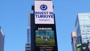 Mesaje de promovare a Türkiye afișate pe panourile din Times Square