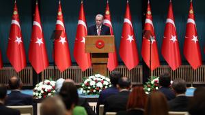 اردوغان: اؤنوموزده‌کی دؤورده بؤلوجو تشکیلاتا بیر نئشتر ووراجاغیق