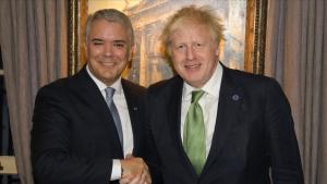 Iván Duque se reúne con Boris Johnson a fin de abordar la formalización del TLC con este país