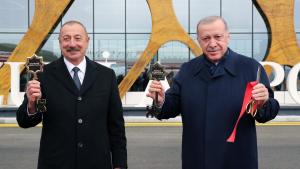 Erdogan i Aliyev otvorili Međunarodni aerodrom u Fuzuliju (VIDEO)