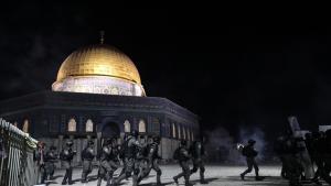 حمله نظامیان اسرائیل به نمازگزاران در مسجدالاقصی