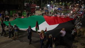 Sute de oameni au mărșăluit în Mexic pentru a susține Palestina