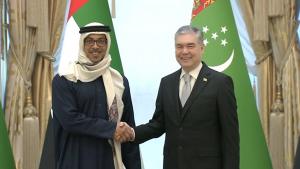 Birleşen Arap Emirlikleriniň Wise-prezidenti Aşgabada Sapar Gurady