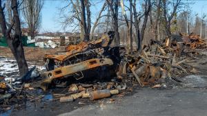 Ρωσικοί βομβαρδισμοί στο Μάρχανετς της Ουκρανίας
