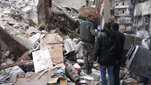 سوریه ده زلزله عاقبتیده بیر مینگ آلتی یوز دن آرتیق کیشی حیاتینی یوقاتدی