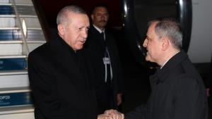 Presidente Erdogan está no Azerbeijão para a COP29