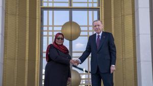 坦桑尼亚总统哈桑访问土耳其